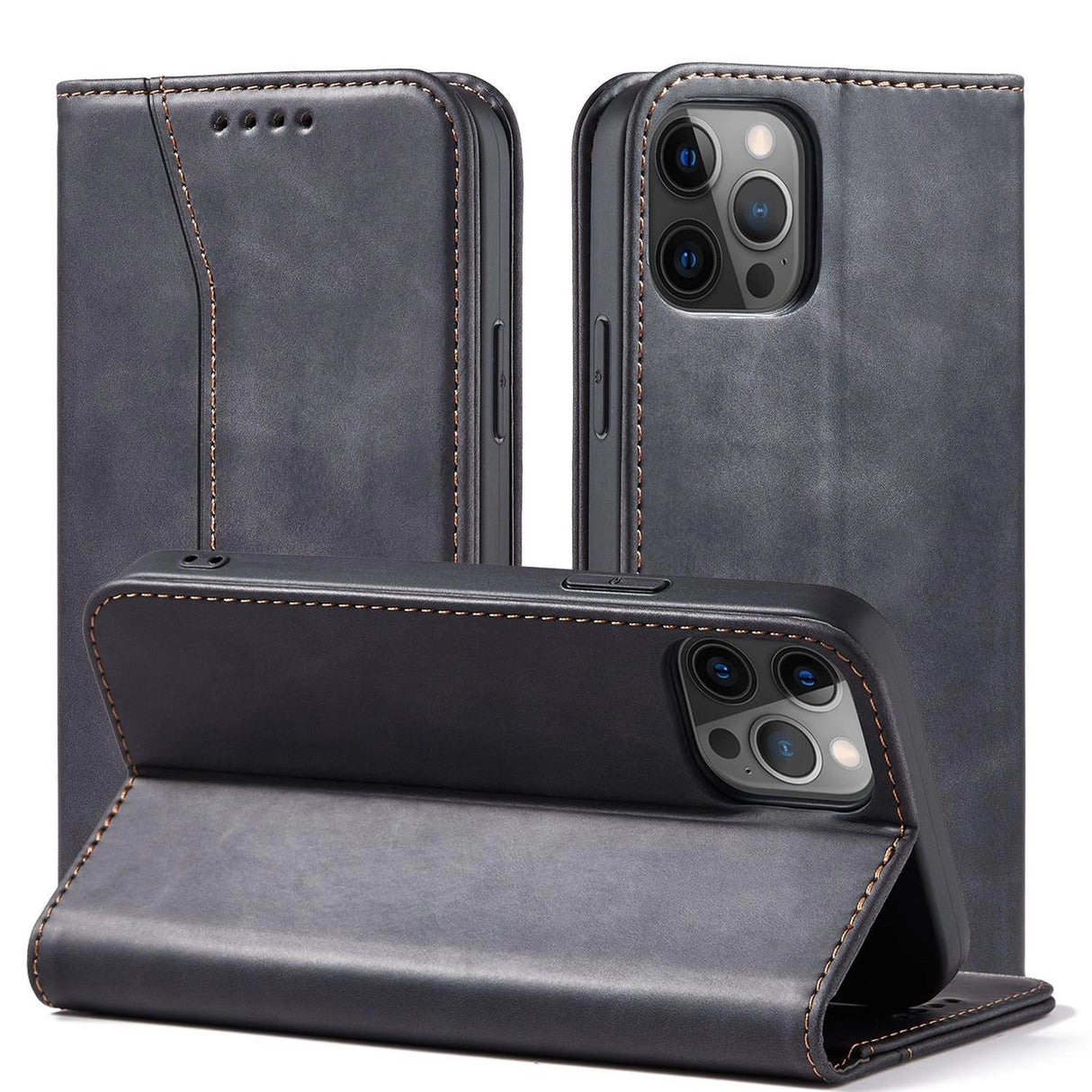 Magnet Fancy Case Case for iPhone 12 Pro Max Pouch Wallet Card Holder Sort