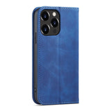 Magnet Fancy Case Case for iPhone 13 Pro lommekort Wallet Card Stand Blue