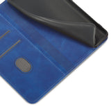 Magnet Fancy Case Case for Samsung Galaxy S22 + (S22 Plus) Push Wallet Card Holder Blue