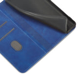 Magnet Fancy Case Case for Samsung Galaxy S22 + (S22 Plus) Push Wallet Card Holder Blå