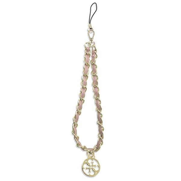 Guess pendant GUTSAS4P Phone Strap pink / pink kæde Metal 4G Charm