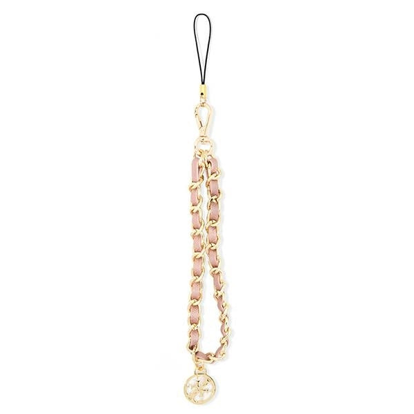Guess pendant GUTSAS4P Phone Strap pink / pink kæde Metal 4G Charm