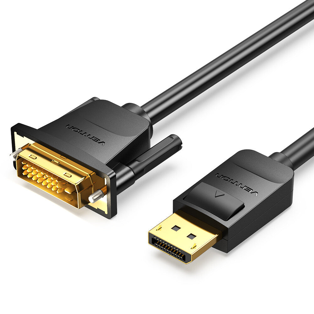 Vention HAFBF videokabel adapter 2 m DisplayPort DVI Sort