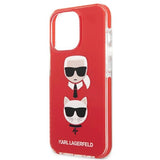 Karl Lagerfeld KLHCP13LTPE2TR iPhone 13 Pro / 13 6,1" hardcase rød/rød Karl&Choupette Head