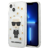 Karl Lagerfeld KLHCP13SHFLT iPhone 13 mini 5,4" gennemroczysty/transparent Blomst Ikonik Karl