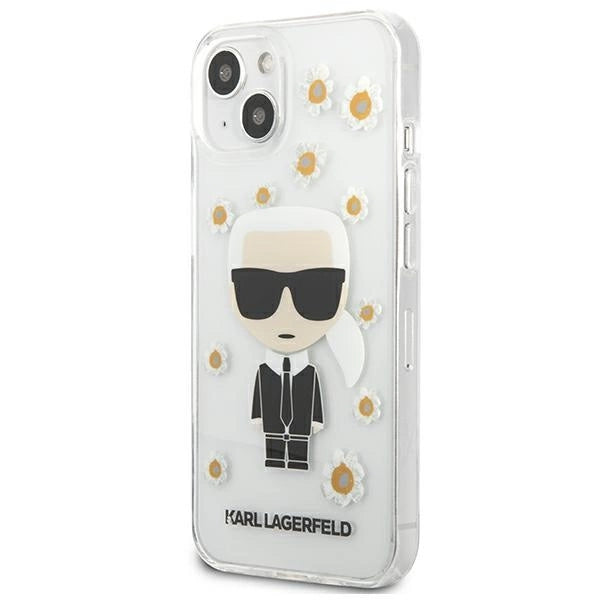 Karl Lagerfeld KLHCP13SHFLT iPhone 13 mini 5,4" gennemroczysty/transparent Blomst Ikonik Karl