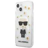 Karl Lagerfeld KLHCP13SHFLT iPhone 13 mini 5,4" gennemroczysty/transparent Blomst Ikonik Karl