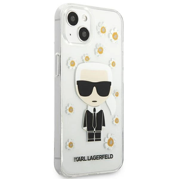 Karl Lagerfeld KLHCP13SHFLT iPhone 13 mini 5,4" gennemroczysty/transparent Blomst Ikonik Karl
