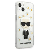 Karl Lagerfeld KLHCP13SHFLT iPhone 13 mini 5,4" gennemroczysty/transparent Blomst Ikonik Karl