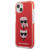 Karl Lagerfeld KLHCP13STPE2TR iPhone 13 mini 5,4" hardcase rød/rød Karl&Choupette Head