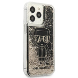 Karl Lagerfeld KLHCP13XLGGKBK iPhone 13 Pro Max 6,7" sort/sort hardcase Liquid Glitter Gatsby