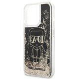 Karl Lagerfeld KLHCP13XLGGKBK iPhone 13 Pro Max 6,7" sort/sort hardcase Liquid Glitter Gatsby
