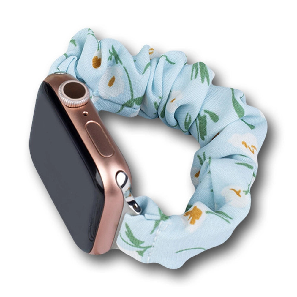 Stof Apple Watch Band 42/44/45mm Strap Armbånd Elastisk Band - Blå