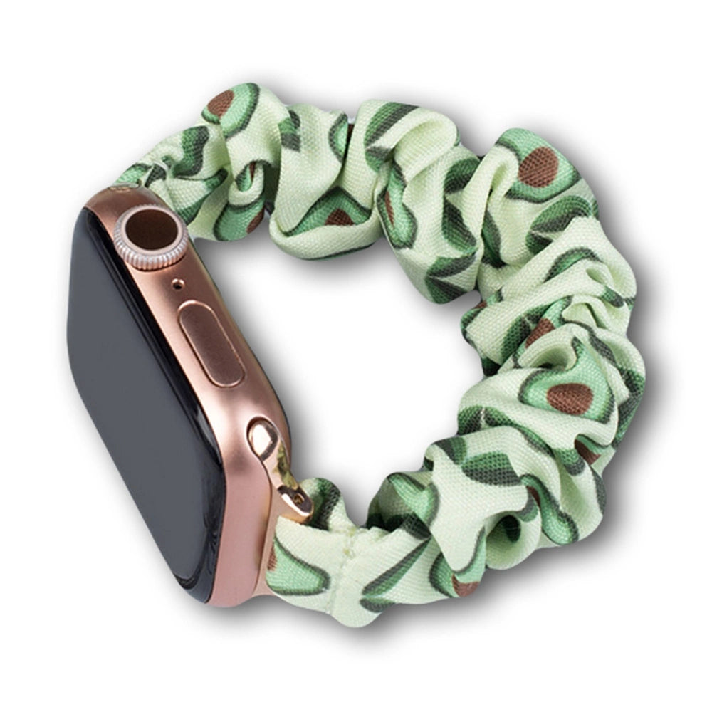 Stof bånd til Apple Watch 42 / 44 / 45 mm rem armbånd gummi bånd - avocado