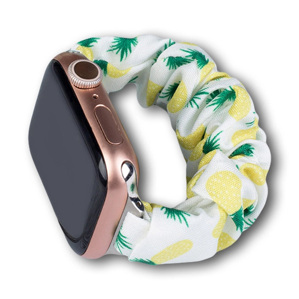 Stof bånd til Apple Watch 42 / 44 / 45 mm rem armbånd gummi bånd - ananas