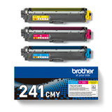 Brother TN-241CMY tonerpatron 3 stk Original Blå, Magenta, Gul