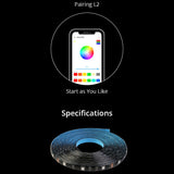 Sonoff L2-5M kit intelligent vandtæt LED-strimmel 5m RGB fjernbetjening Wi-Fi strømforsyning