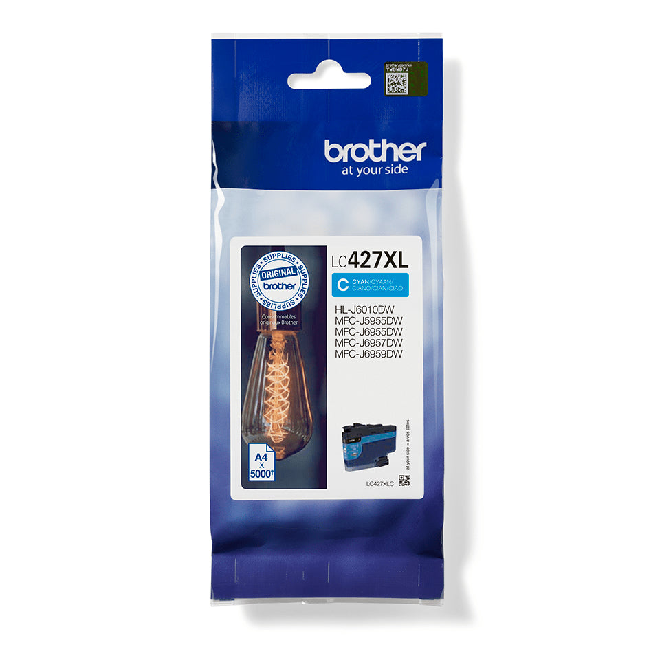 Brother LC427XLC blækpatron 1 stk Original Blå