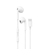 Dudao in-ear hovedtelefoner med USB Type-C-kontakt hvid (X14PROT)