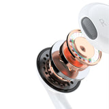 Dudao in-ear hovedtelefoner med USB Type-C-kontakt hvid (X14PROT)
