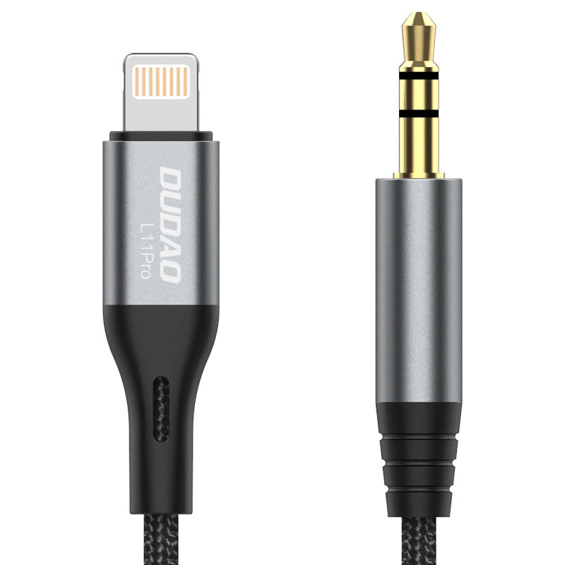 Dudao lydkabel Lightning - mini jack 3,5 mm 1m grå (L11PRO)