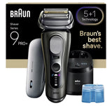 Braun Series 9 Pro+ 9675cc Folie shaver Trimmer Grå, Sølv