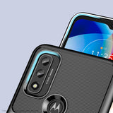 Thunder Case fleksibelt pansret cover til Motorola Moto G Play 2022 sort
