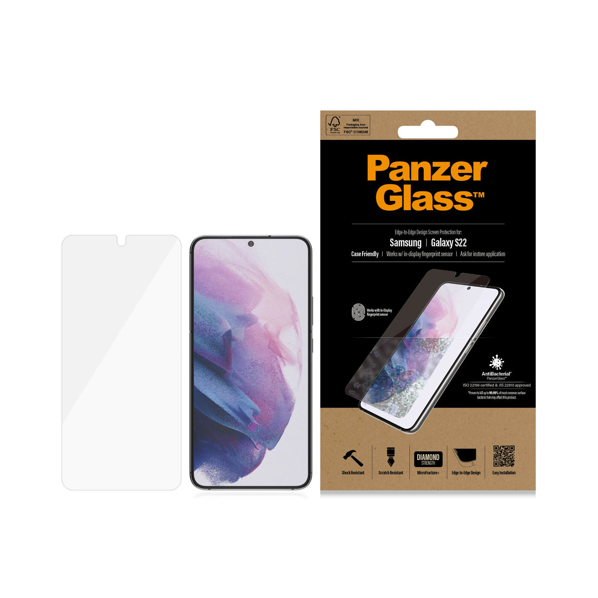 PanzerGlass Skærmbeskytter Transparent Samsung Galaxy S22