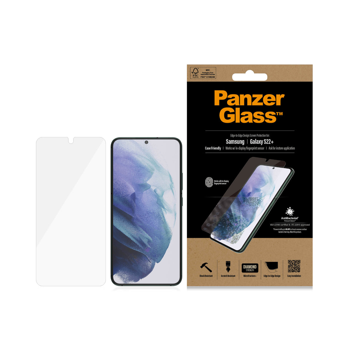 PanzerGlass Samsung Galaxy S22+ (CF), Black AB
