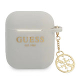 Guess GUA2LSC4EG AirPods cover grå/grå Silicone Charm 4G Collection