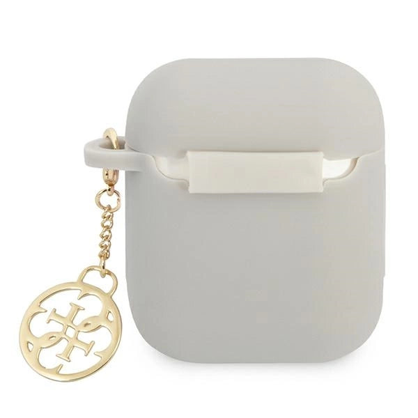 Guess GUA2LSC4EG AirPods cover grå/grå Silicone Charm 4G Collection