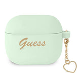 Guess GUA3LSCHSN AirPods 3 cover grøn/grøn Silicone Charm Heart Collection