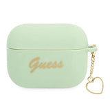 Guess GUAPLSCHSN AirPods Pro cover grøn/grøn Silicone Charm Heart Collection
