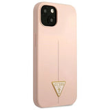 Guess GUHCP13MSLTGP iPhone 13 6.1" pink/pink hardcase Silicone Triangle