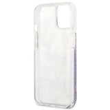 Guess GUHCP13SLFLSU iPhone 13 mini 5.4" lilla/lila hardcase Flower Liquid Glitter