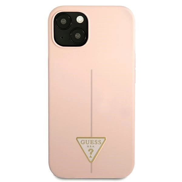 Guess GUHCP13SSLTGP iPhone 13 mini 5.4" pink/pink hardcase Silikon trekant
