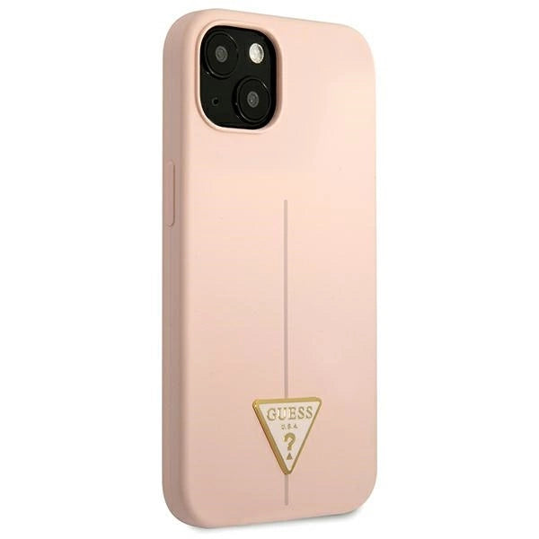 Guess GUHCP13SSLTGP iPhone 13 mini 5.4" pink/pink hardcase Silikon trekant