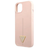 Guess GUHCP13SSLTGP iPhone 13 mini 5.4" pink/pink hardcase Silikon trekant