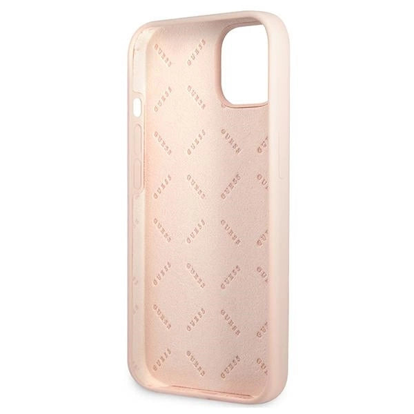 Guess GUHCP13SSLTGP iPhone 13 mini 5.4" pink/pink hardcase Silikon trekant