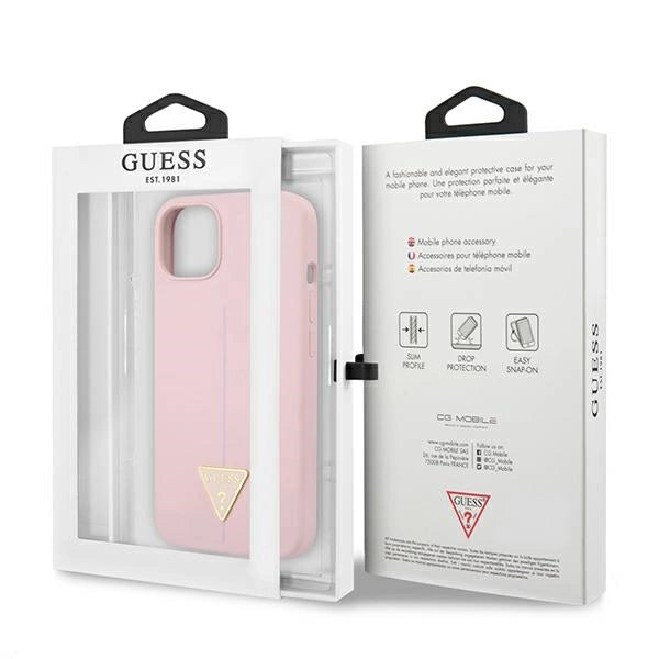 Guess GUHCP13SSLTGU iPhone 13 mini 5.4" lilla/lila hardcase Silikon trekant