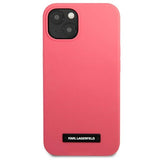 Karl Lagerfeld KLHCP13MSLMP1PI iPhone 13 6,1" hardcase fuksja/fuchsia Silicone Plaque