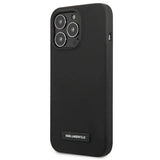 Karl Lagerfeld KLHCP13XSLMP1K iPhone 13 Pro Max 6,7" Hardcase sort/sort Silicone Plaque