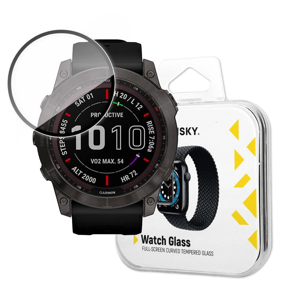 Wozinsky Watch Glass hybridglas til Garmin Fenix 7 sort
