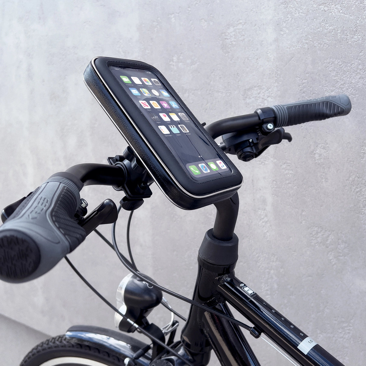 Wozinsky telefonholder til cykel, motorcykel, scooter sort (WBHBK7)