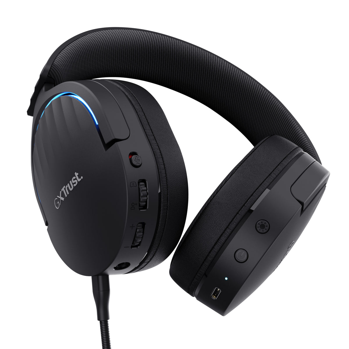 Trust GXT 491 Fayzo Headset Kabel & trådløs Spil USB Type-C Bluetooth Sort