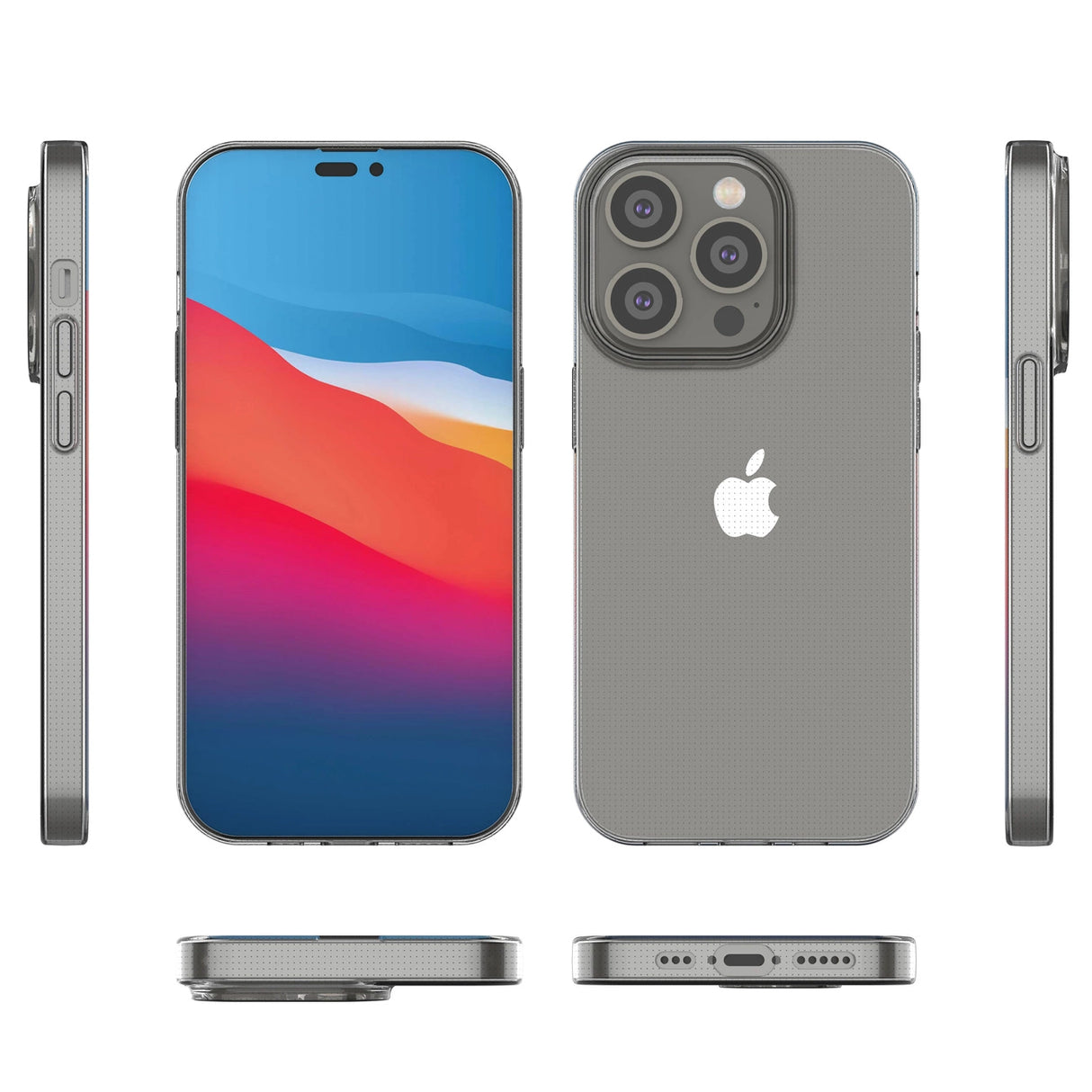 Ultra klar 0,5 mm iPhone 14 Pro gel gennemsigtige cover