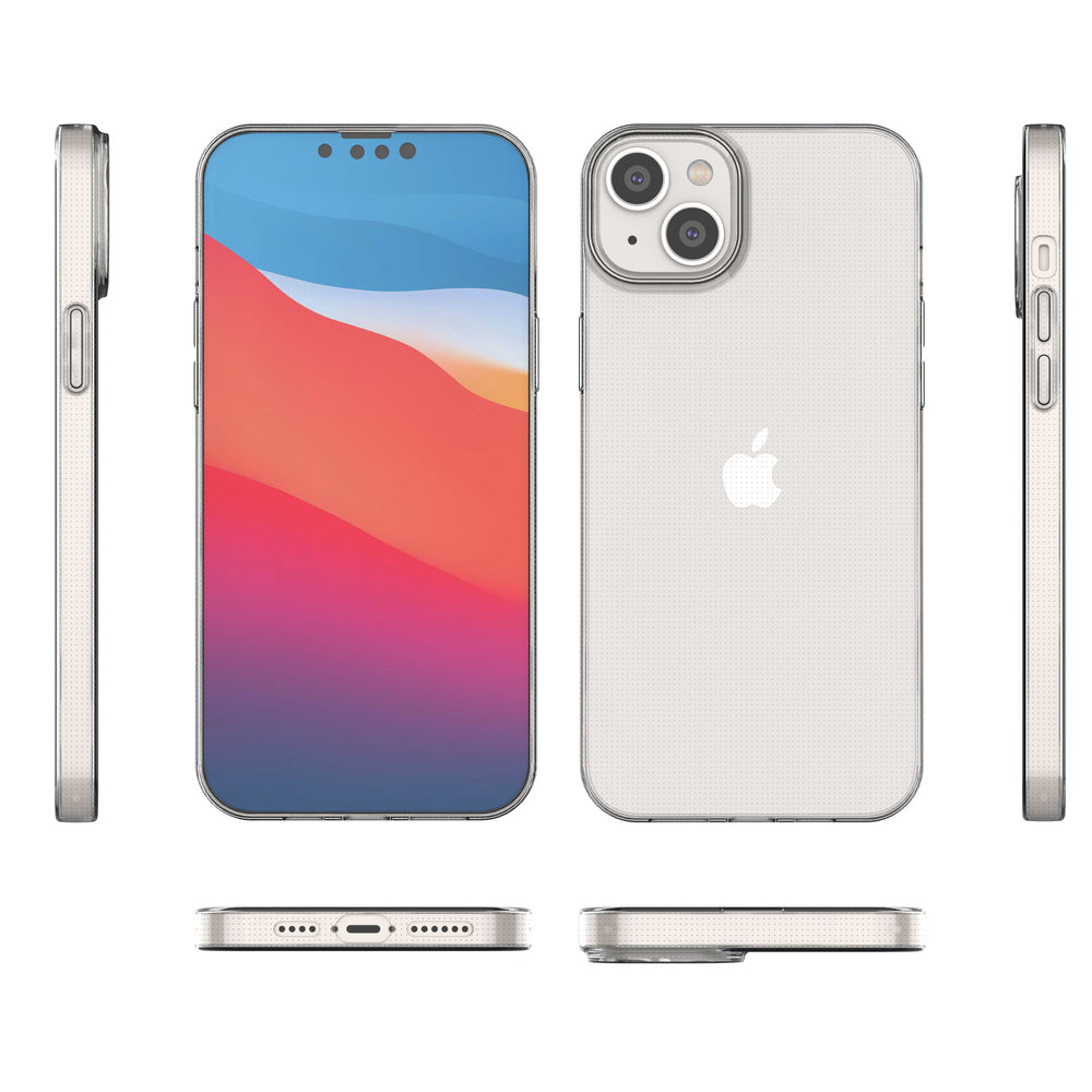 Gelkasse til Ultra Clear 0,5 mm iPhone 14 Max gennemsigtig