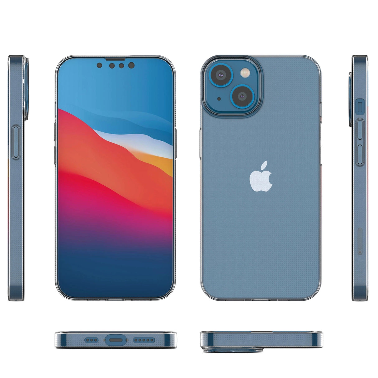Gel cover til Ultra Clear 0,5 mm iPhone 14 gennemsigtige