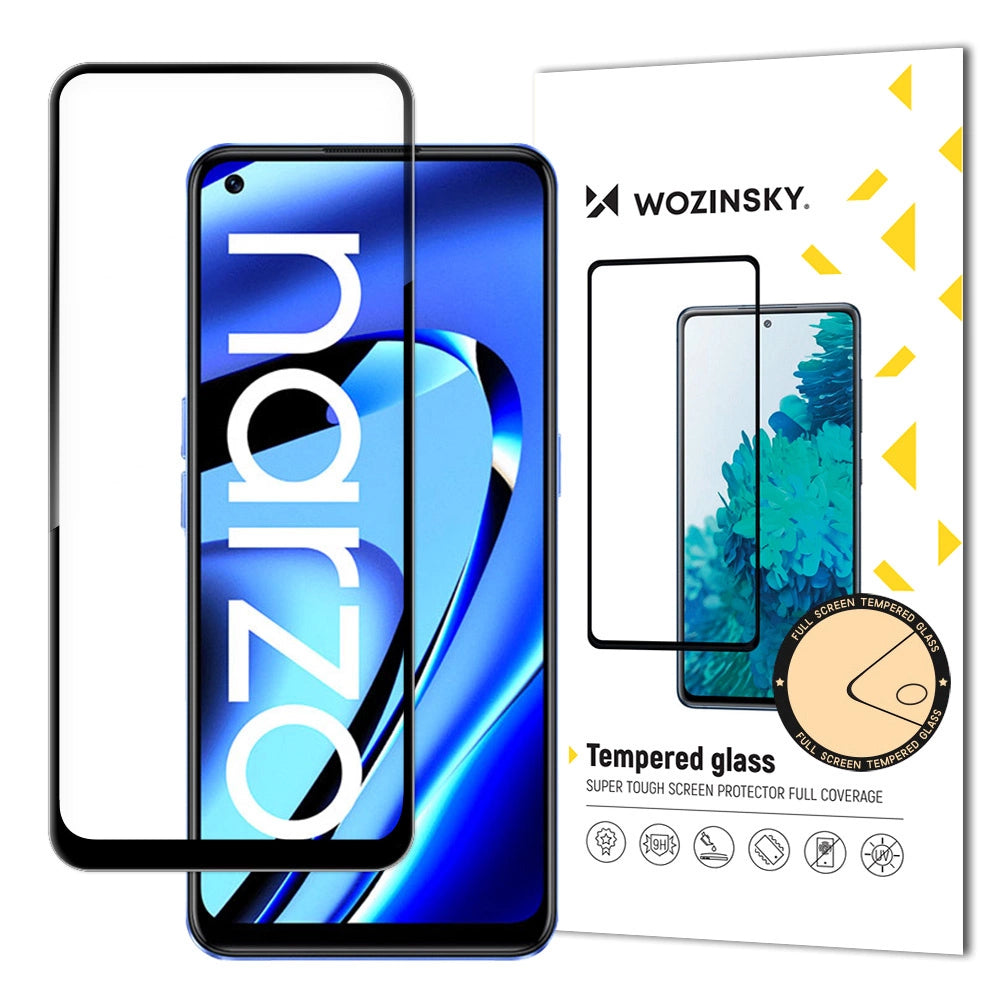Wozinsky Full Glue temperet glas til Realme Narzo 50A