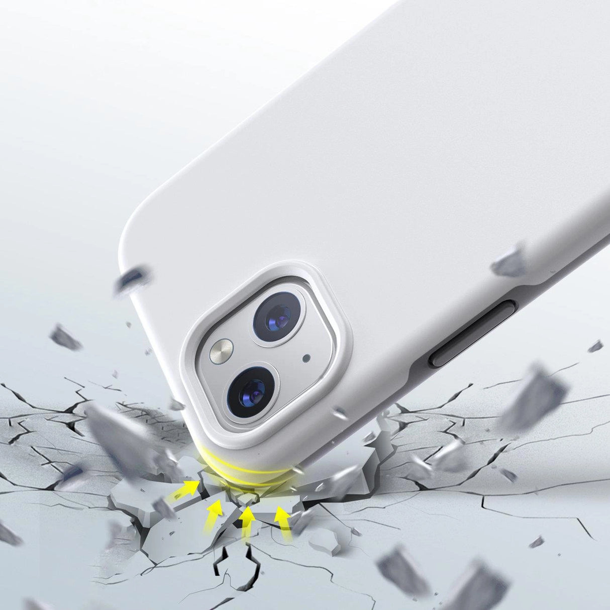 Choetech MFM Anti-drop case Made For MagSafe til iPhone 13 hvid (PC0112-MFM-WH)